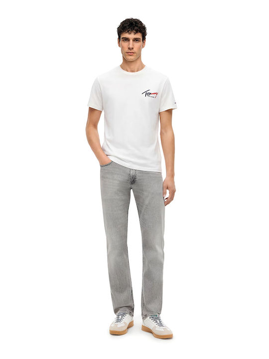Scanton Herren Jeanshose Elastisches Gekürztes Grau