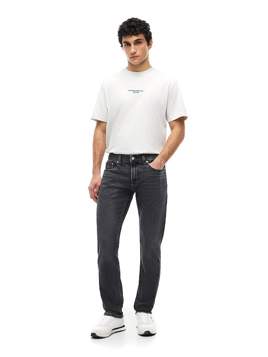 Men's Elastic Slim Fit Jeans Pants Black
