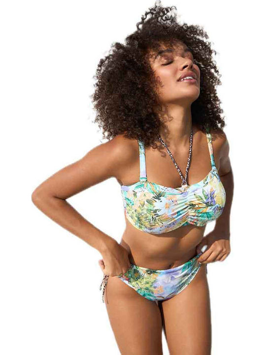 Bikini Slip High Waist with Laces Pastel Shades