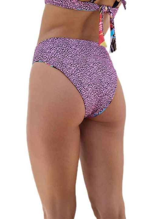 Bikinihosen Slip Hohe Taille Bunt