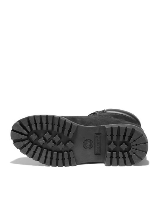 Leather Black Men's Waterproof Boots