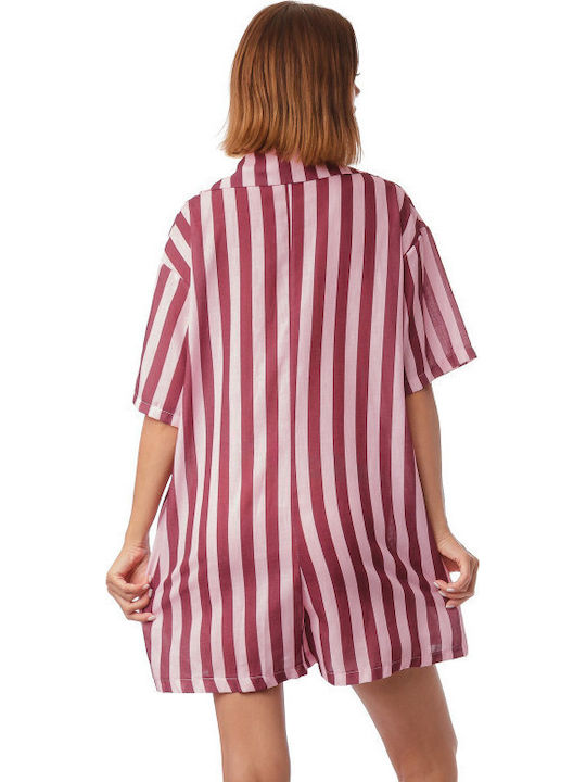 Women's Pink One-piece Shorts