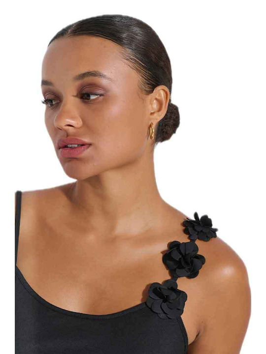 Jeannette Lingerie Women's Mini Beach Dress Black