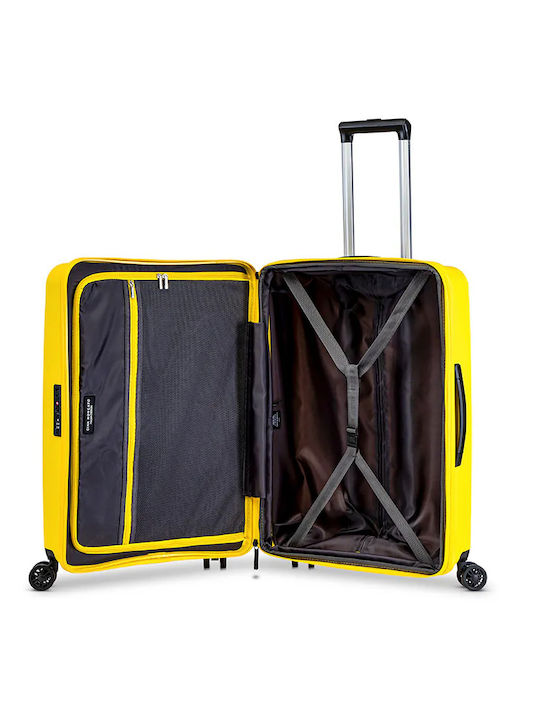 Ciak Roncato Mittlerer Reisekoffer Gelbe Höhe 65cm