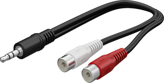 Goobay Μετατροπέας 3.5mm male σε RCA 2x female 1τμχ 50600