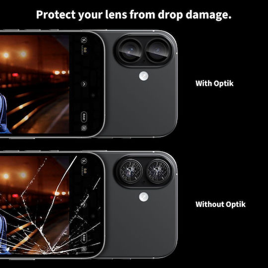 Tech-Protect Camring Fit+ Camera Protection Tempered Glass Black for the Redmi Note 15 Pro+ / Redmi Note 15 Pro 5G / Poco M8 Pro