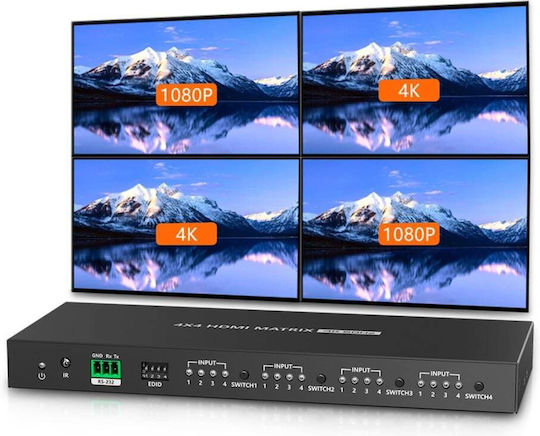 Manhattan Idata Hdmi-mx44m Hdmi Matrix 4x4 4k