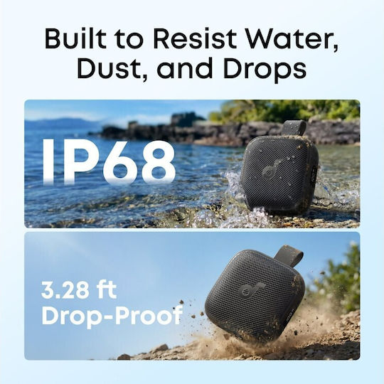 Anker Boom Go 3i Wasserdichtes Bluetooth Lautsprecher 15W mit Batterielaufzeit bis zu 24 Stunden Schwarz