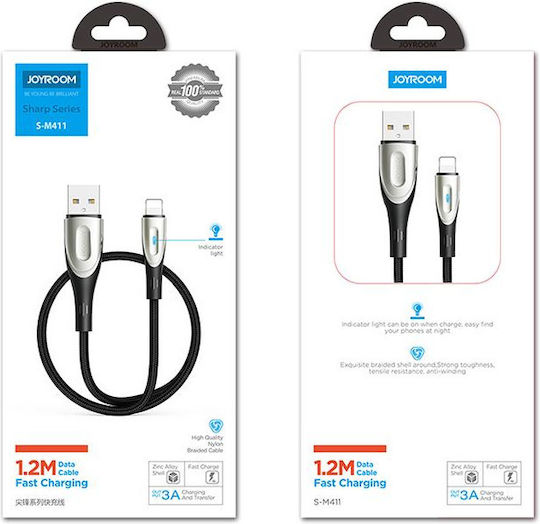 Joyroom S-m411 USB-A to Lightning Cable Μαύρο 3m S-M411 Lightning
