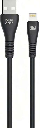 Blue Star Cablu USB-A la Lightning 12W Negru 1m