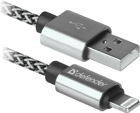 Defender USB-A zu Lightning Kabel Weiß 1m (87809)