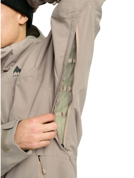 Burton 302531AH2 Ανδρικό Μπουφάν για Σκι & Snowboard Καφέ