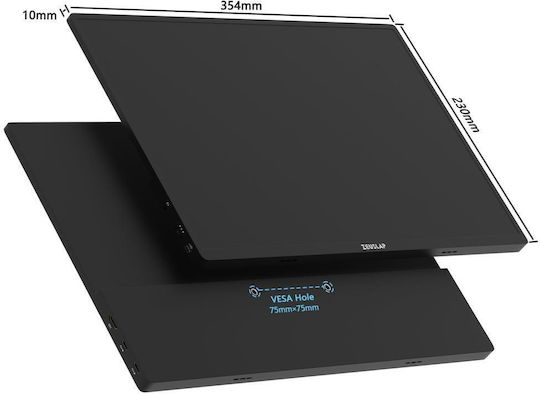 Zeuslap P16 Plus IPS Portable Monitor 16" FHD 1920x1200 180Hz with 3ms Response Time GTG