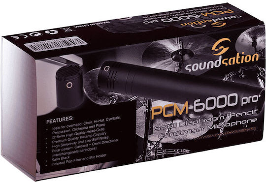 Soundsation PCM-6000 Pro Kondensator Mikrofon XLR für Studio