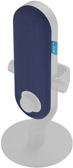 Krux Pin Color Shield Tabletop Microphone In Blue Color