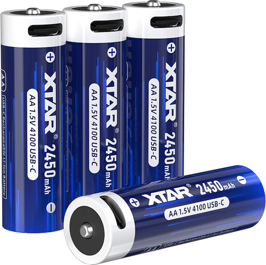 XTAR Rechargable Battery Li-ion 2450mAh 1.5V