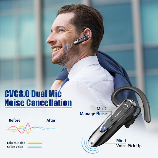NewBee NB45 In-ear Bluetooth Handsfree Ακουστικό Μαύρο