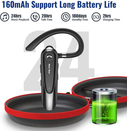 NewBee NB45 In-ear Bluetooth Handsfree Ακουστικό Μαύρο