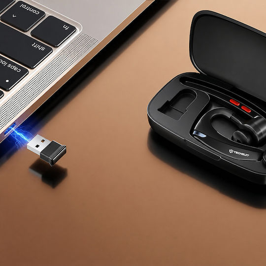 Techsuit SoundForce Pro (G10) In-ear Bluetooth Handsfree Ακουστικό Μαύρο