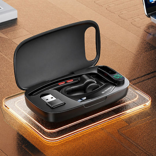 Techsuit SoundForce Pro (G10) In-ear Bluetooth Handsfree Ακουστικό Μαύρο
