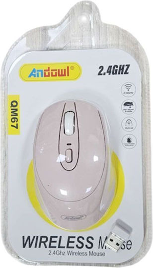 Andowl QM67 Безжична Мини Мишка Черна
