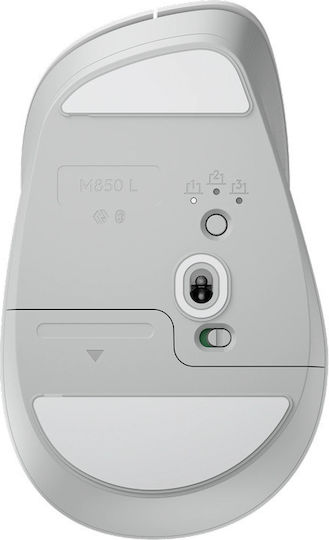 Logitech Signature Comfort Plus M850 L Kabelloses Ergonomisches Bluetooth Mäuse Weiß