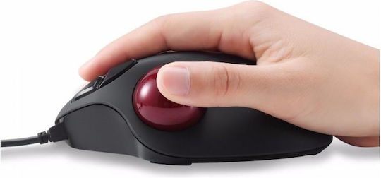 Perixx Perimice-517 Ergonomic Trackball Ενσύρματο Ποντίκι Μαύρο
