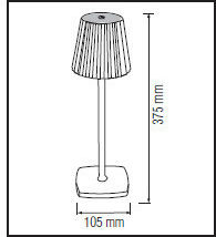 Horoz Electric LED Decorative Table Lamp Adjustable White Horoz Electric LED Decorative Table Lamp Adjustable White