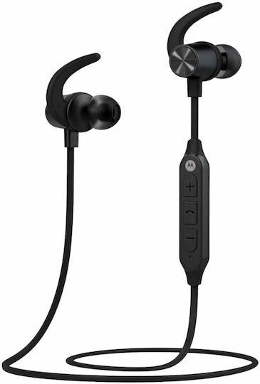 Motorola SP105 In-ear Bluetooth Handsfree Ακουστικά με Αντοχή στον Ιδρώτα Μαύρα