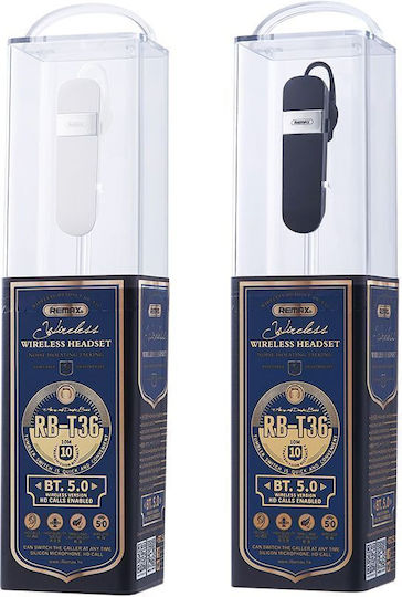 Remax RB-T36 In-ear Bluetooth Handsfree Ακουστικό Λευκό