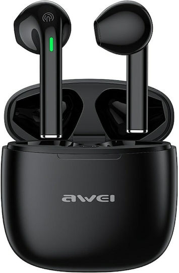 Awei T26 Pro In-ear Bluetooth Handsfree Ακουστικά με Θήκη Φόρτισης Μαύρα