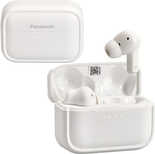 Panasonic RZ-B210W In-ear Bluetooth Handsfree Ακουστικά με Αντοχή στον Ιδρώτα και Θήκη Φόρτισης Λευκά