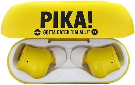 OTL Pokémon Pikachu In-ear Bluetooth Handsfree Earphones with Charging Case Yellow