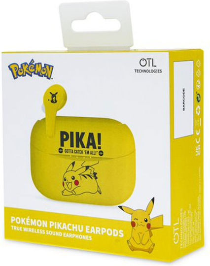 OTL Pokémon Pikachu In-ear Bluetooth Handsfree Earphones with Charging Case Yellow