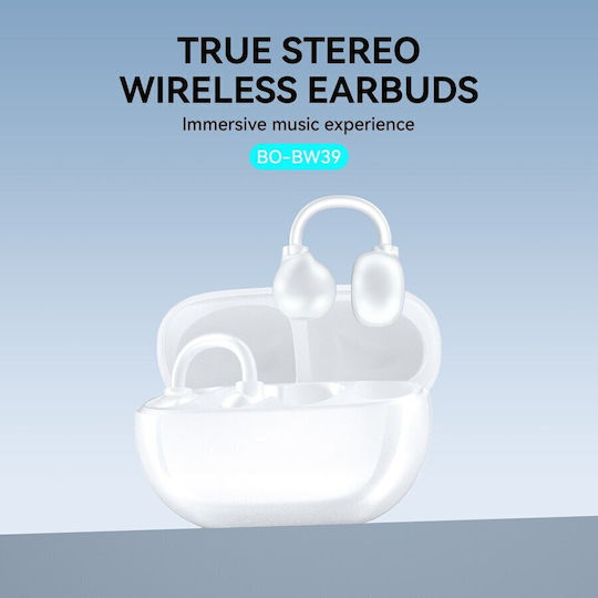 Borofone BW39 Earbud Bluetooth Handsfree Earphones with Charging Case White