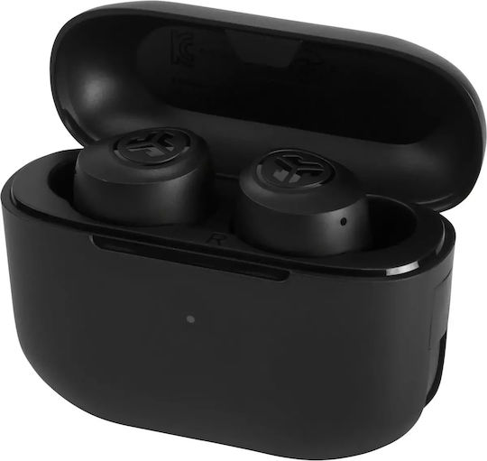 Jlab GO Air Pop In-Ear Bluetooth-Freisprecheinrichtung Kopfhörer mit Schweißresistenz und Ladeetui Schwarz