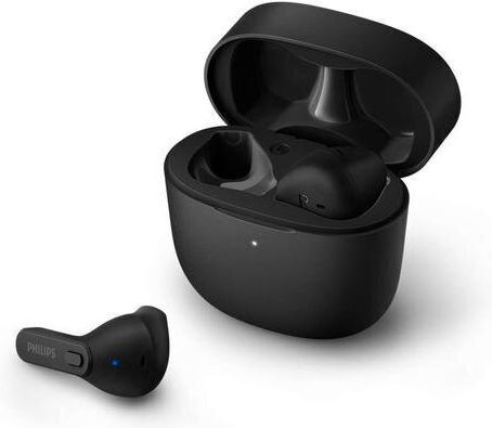 Philips TAT2236 Earbud Bluetooth Handsfree Ακουστικά με Θήκη Φόρτισης Μαύρα