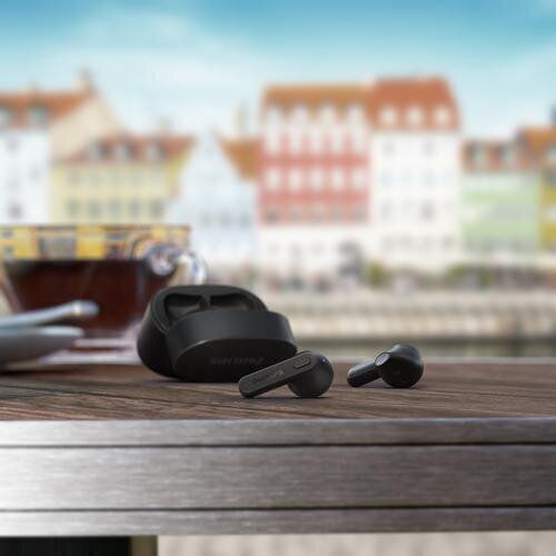 Philips TAT2236 Earbud Bluetooth Handsfree Ακουστικά με Θήκη Φόρτισης Μαύρα