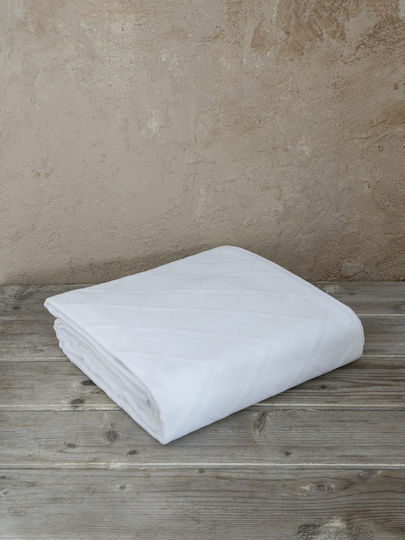 Nima Μονή Κουβέρτα Ξενοδοχείου Λευκή 170x250cm 3τμχ