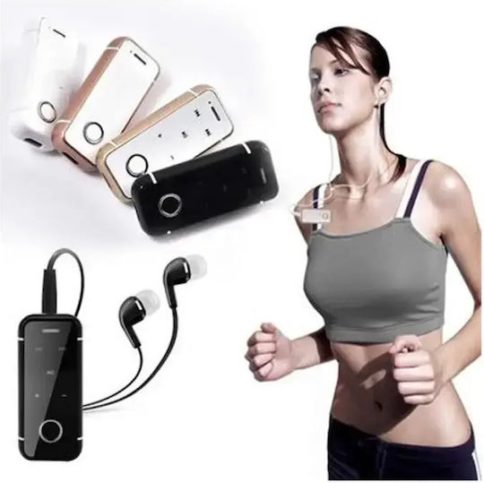 i6S Earbud Bluetooth Handsfree Ακουστικό Πέτου Χρυσό