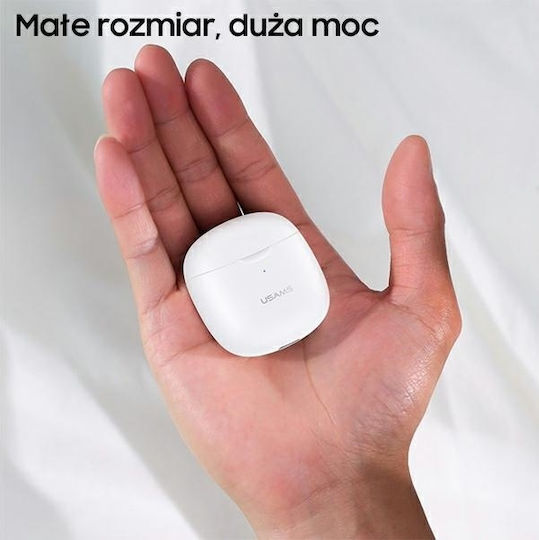 Usams IA04 Ohrstöpsel Bluetooth-Freisprecheinrichtung Kopfhörer mit Ladeetui Blau