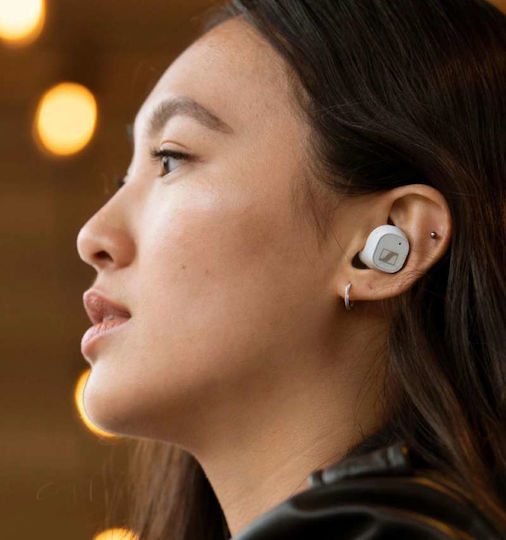 Sennheiser CX Plus True Wireless In-Ear Bluetooth-Freisprecheinrichtung Kopfhörer mit Schweißresistenz und Ladeetui Weiß