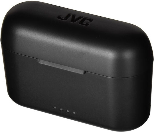 JVC HA-A3T Earbud Bluetooth Handsfree Ακουστικά με Αντοχή στον Ιδρώτα και Θήκη Φόρτισης Μαύρα