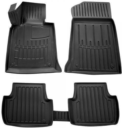 Race Axion Set of Front and Rear Mats 5pcs Tray Type for BMW Series 3 / E46 1998-2006 Black