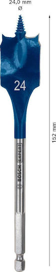 Bosch Свредло с Шестоъгълно Стержене за Дърво 24mm