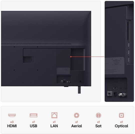 LG Смарт Телевизор 50" 4K UHD Direct LED 50UA74006 HDR (2025)
