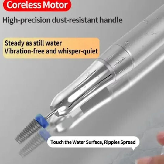 Nail Drill Silver with 20000 Rounds per Minute