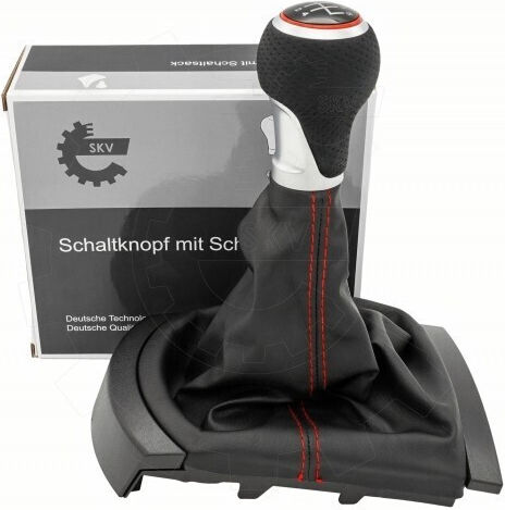 SKV Buton schimbător viteze cu mâner pentru Seat Ibiza / Leon Roșu