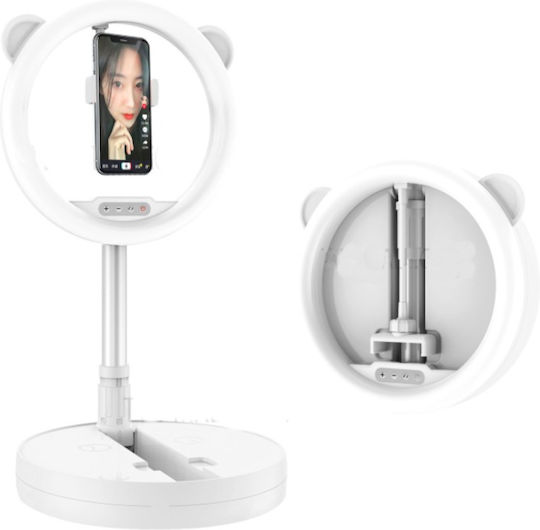 MAI G2 Ringlicht 2700 - 6500K mit Desktop Ständer/Halterung Halterung und Halterung für Handy