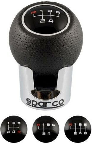Sparco Πόμολο Ταχυτήτων Lazio Μαύρο